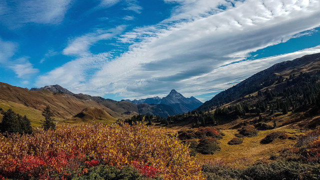 Mountain range forest lake sky #6 free wallpaper for desktop - medium preview image
