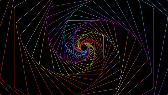 Colorful tunnel lines black red free wallpaper for desktop - medium preview image