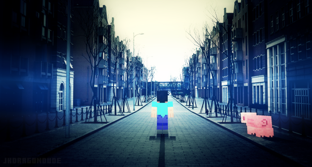 Cityscape urban scene 8k beeple free wallpaper for desktop - medium preview image