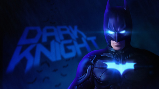 Dark knight glowing bat armor free wallpaper for desktop - medium preview image