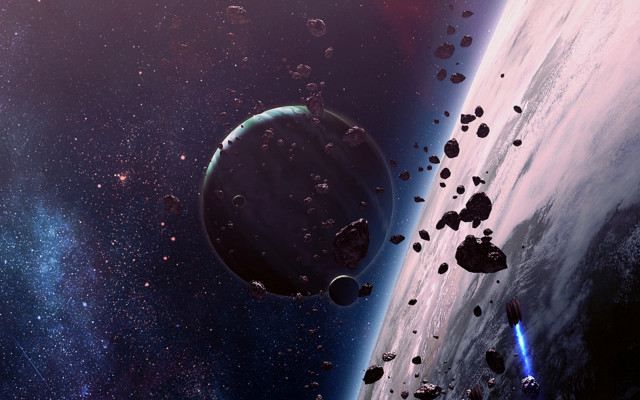 Space station foreground object background free wallpaper for desktop - medium preview image