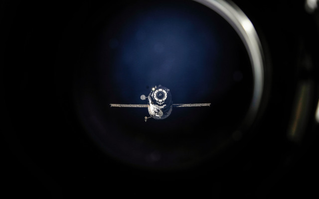 Satellite lens microscopic space art free wallpaper for desktop - medium preview image