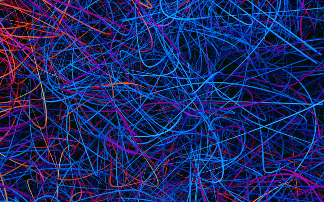 Colorful lines blue red black free wallpaper for desktop - medium preview image