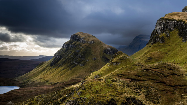 Mountain range lake cloudy sky #3 free wallpaper for desktop - medium preview image