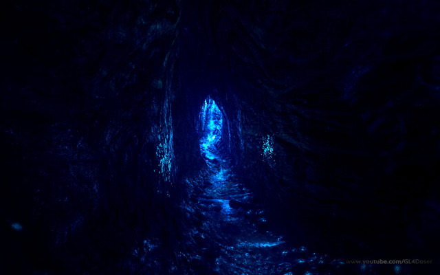 Narrow path dark cave light free wallpaper for desktop - medium preview image