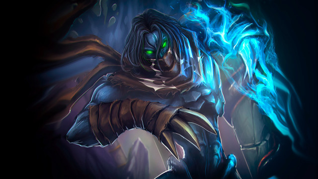 Dark avatar green eyes blue free wallpaper for desktop - medium preview image