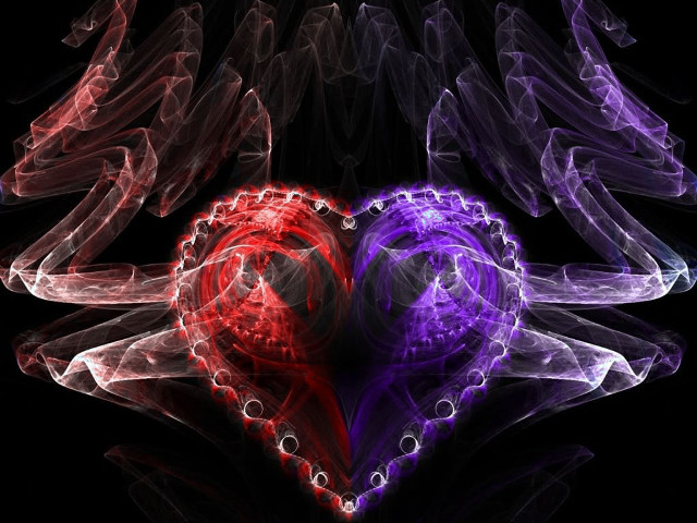 Heart shaped object black background #2 free wallpaper for desktop - medium preview image