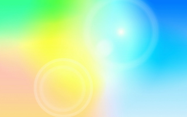 Blurry background rainbow circle blue free wallpaper for desktop - medium preview image