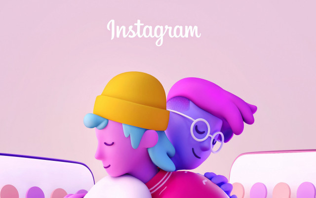 Hugging couple pink background screenshot free wallpaper for desktop - medium preview image