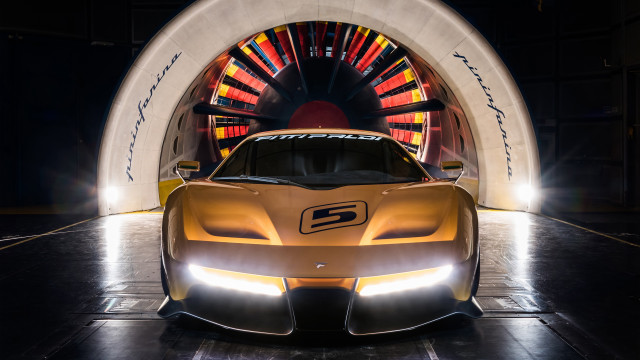 Yellow sports car tunnel light #3 free wallpaper for desktop - medium preview image