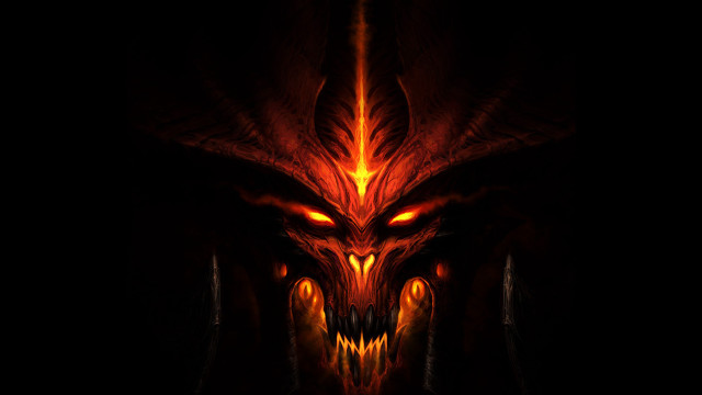 Demonic demon glowing eyes fangs #2 free wallpaper for desktop - medium preview image