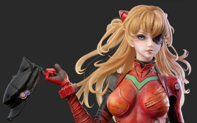 Red cat suit black bag free wallpaper for desktop - medium preview image