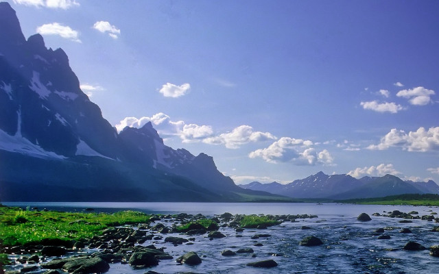 Hudson river valley mountains clouds free wallpaper for desktop - medium preview image