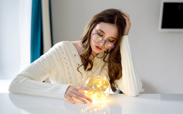 Woman glasses wine magic fantasy free wallpaper for desktop - medium preview image