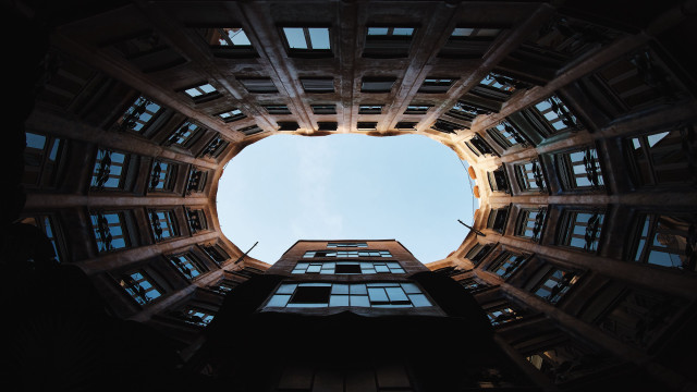 Building sky modular constructivism cubist free wallpaper for desktop - medium preview image