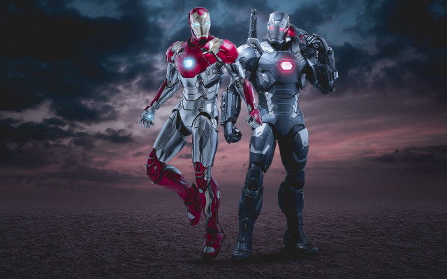 Men costumes field sky clouds free wallpaper for desktop - medium preview image