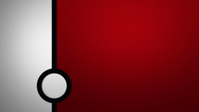 Red white wall black circle free wallpaper for desktop - medium preview image
