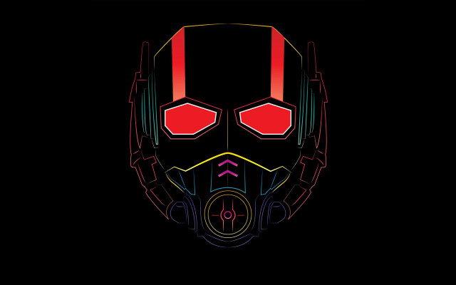 Helmet red eyes black background free wallpaper for desktop - medium preview image