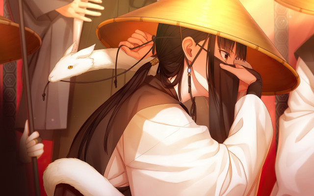 Woman hat snake emperor huizong free wallpaper for desktop - medium preview image