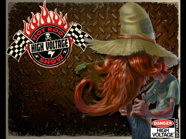 Woman gun hat flame high free wallpaper for desktop - medium preview image