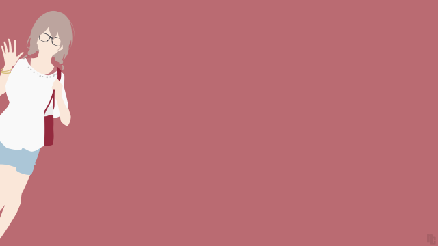 Woman white shirt blue skirt #3 free wallpaper for desktop - medium preview image