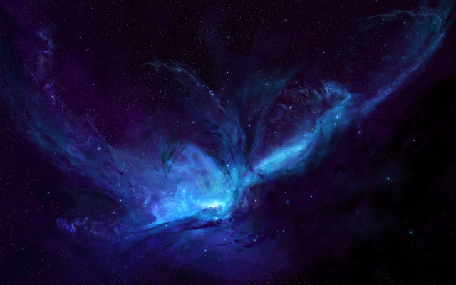 Space bird nebula stars celestial free wallpaper for desktop - medium preview image