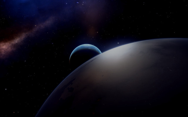 Distant object star background space free wallpaper for desktop - medium preview image