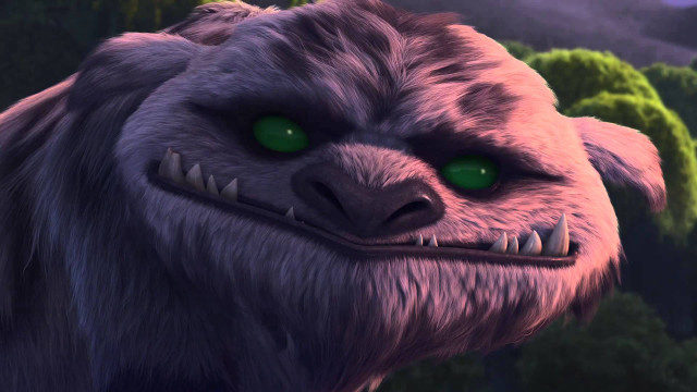 Furry animal green eyes mountain free wallpaper for desktop - medium preview image