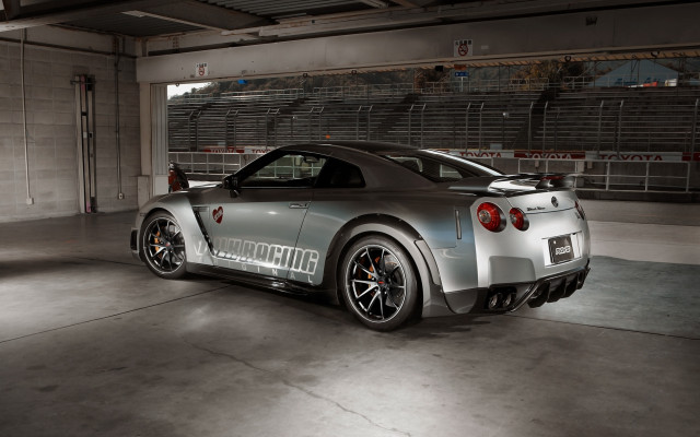 Silver sports car garage black #3 free wallpaper for desktop - medium preview image