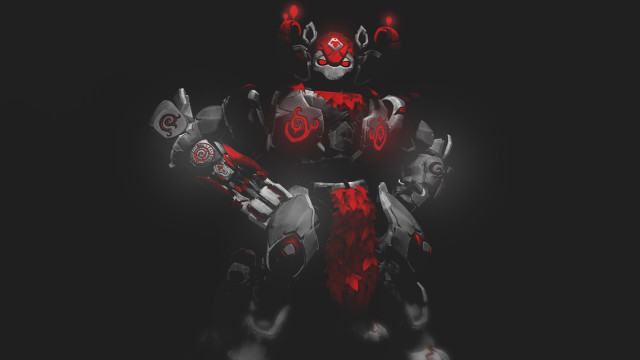 Robot red lights ambient occlusion free wallpaper for desktop - medium preview image