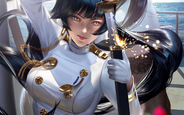 Atago takao azur lane fantasy free wallpaper for desktop - medium preview image