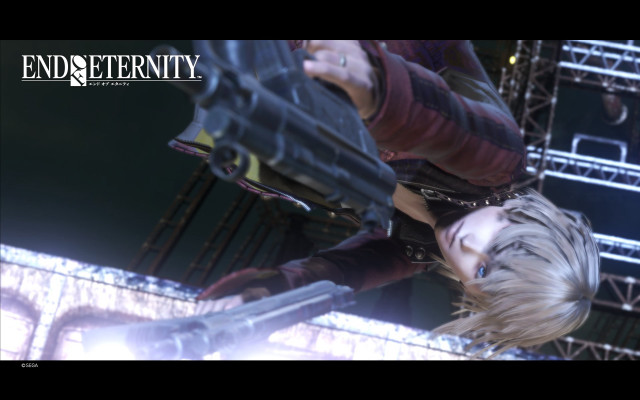 Blonde woman red jacket holding free wallpaper for desktop - medium preview image