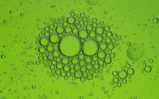 Green bubbles water droplet macro free wallpaper for desktop - medium preview image