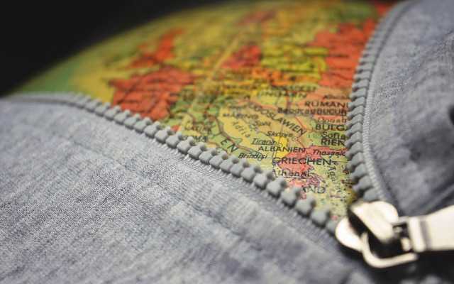 Zipper backpack map metal hook free wallpaper for desktop - medium preview image
