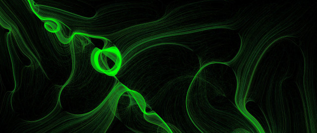 Green abstract black ring vibrant free wallpaper for desktop - medium preview image