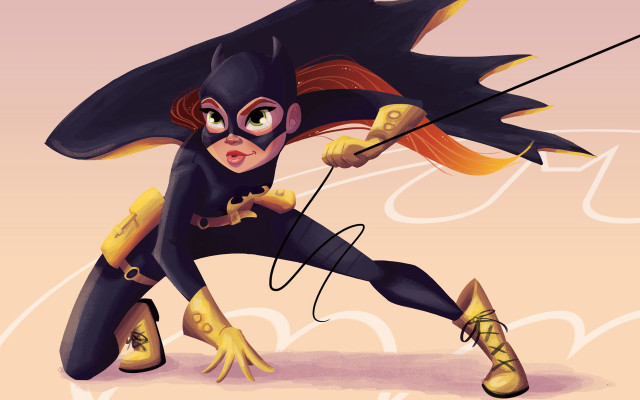 Batgirl hat shoes green eyes free wallpaper for desktop - medium preview image