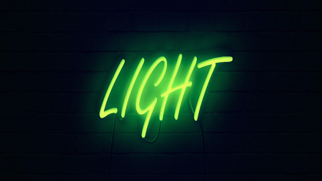 Neon sign light brick wall free wallpaper for desktop - medium preview image