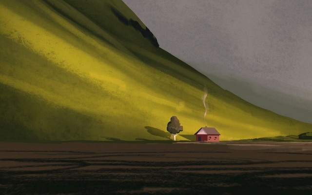 House hill tree background beach free wallpaper for desktop - medium preview image