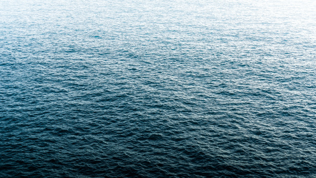 Ocean boat blue sky minimalist free wallpaper for desktop - medium preview image