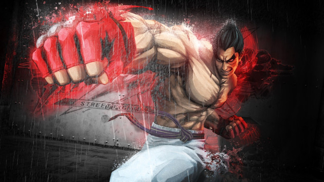 Red glove punch rain male free wallpaper for desktop - medium preview image
