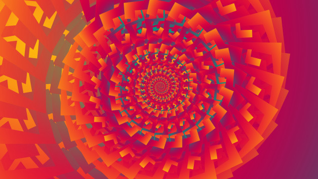 Circular red blue green generative free wallpaper for desktop - medium preview image
