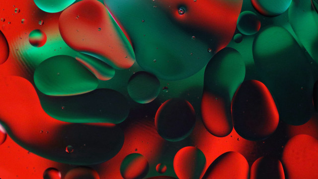 Red green liquid water drops free wallpaper for desktop - medium preview image