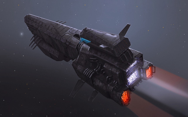Sci fi spaceship beam red free wallpaper for desktop - medium preview image