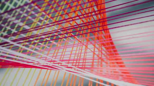 Colorful object lines sky generative free wallpaper for desktop - medium preview image