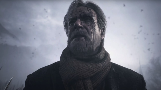 Man scarf coat forest birds free wallpaper for desktop - medium preview image