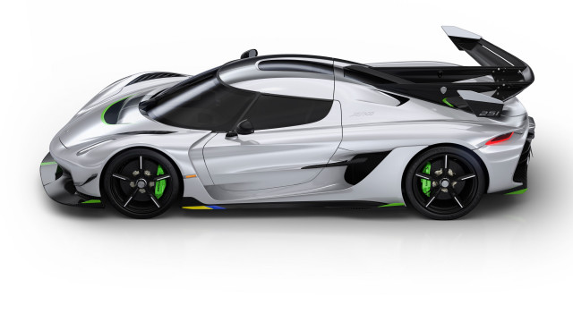White sports car green doors free wallpaper for desktop - medium preview image