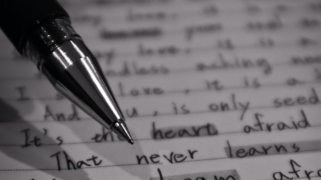 Pen paper note letterism blackwhite free wallpaper for desktop - medium preview image