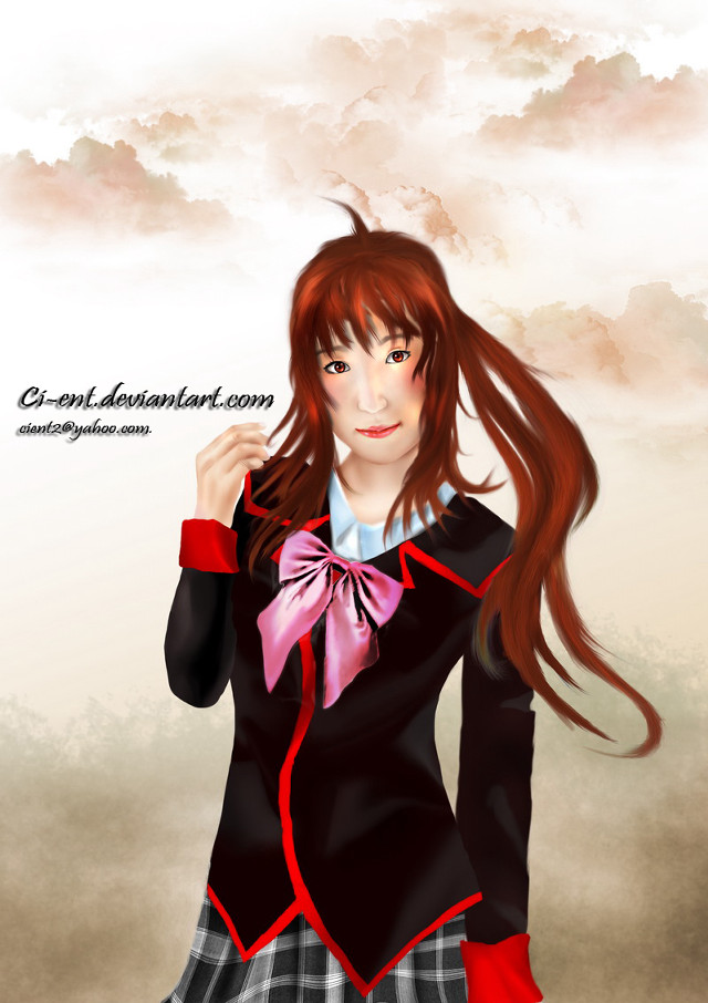 Girl long hair black jacket #2 free wallpaper for mobile - medium preview image