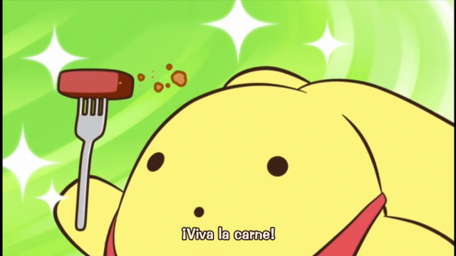 Cartoon character fork knife caption free wallpaper for desktop - medium preview image