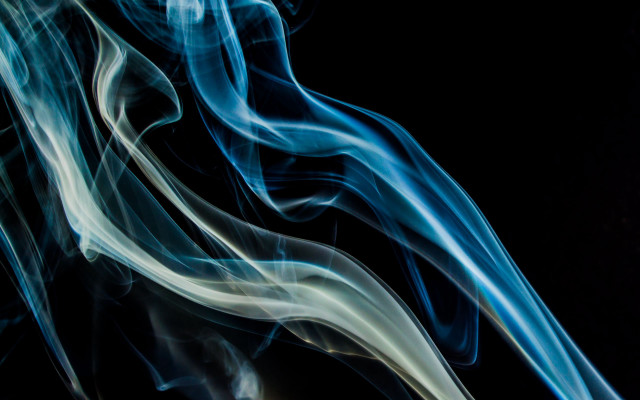 Black smoke illusionism abstract portrait free wallpaper for desktop - medium preview image